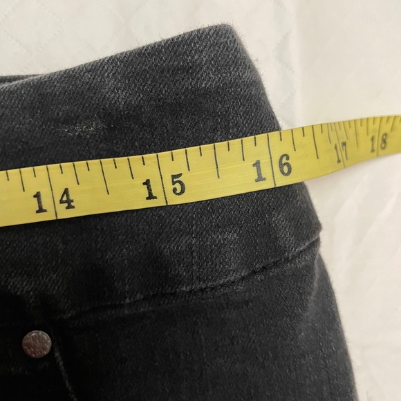 ⬇️ 2/$20.00 ⬇️ Reitmans Size 13 Black/Grey Pull On Slim Jeans. - Picture 7 of 8